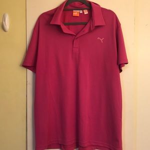 Puma Men’s Golf Shirt Pink